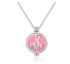 Dual-Sided Stainless Steel Aromatherapy Necklace Jewelry
