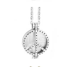 Dual-Sided Stainless Steel Aromatherapy Necklace Jewelry
