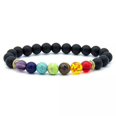 Colorful Lava Stone Aromatherapy Bracelet for Yoga