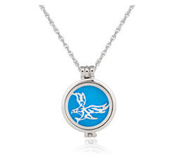 Dual-Sided Stainless Steel Aromatherapy Necklace Jewelry