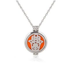Dual-Sided Stainless Steel Aromatherapy Necklace Jewelry