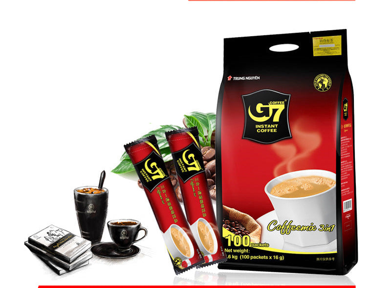 Vietnamese G7 Instant 3-in-1 Coffee Powder (1600g, 100 Packs)