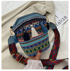 Woven Crossbody Beach Bag