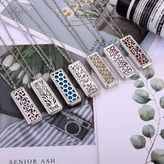 Stainless Steel Aromatherapy Pendant Necklace