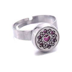 Adjustable Mini Stainless Steel Aromatherapy Ring