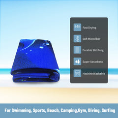 Microfiber Dolphin Beach Towel