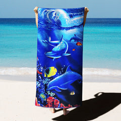 Microfiber Dolphin Beach Towel