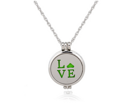 Dual-Sided Stainless Steel Aromatherapy Necklace Jewelry