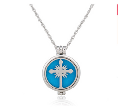 Dual-Sided Stainless Steel Aromatherapy Necklace Jewelry