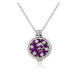 Dual-Sided Stainless Steel Aromatherapy Necklace Jewelry