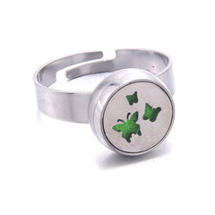 Adjustable Mini Stainless Steel Aromatherapy Ring