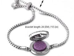 Titanium Steel Essential Oil Aromatherapy Bracelet