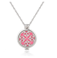 Dual-Sided Stainless Steel Aromatherapy Necklace Jewelry