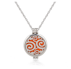 Dual-Sided Stainless Steel Aromatherapy Necklace Jewelry