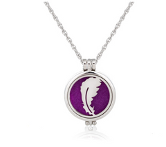 Dual-Sided Stainless Steel Aromatherapy Necklace Jewelry