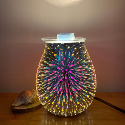 3D Glass Aromatherapy Lamp with Dimmer Function