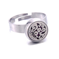 Adjustable Mini Stainless Steel Aromatherapy Ring