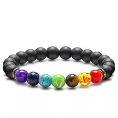 Colorful Lava Stone Aromatherapy Bracelet for Yoga