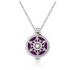 Dual-Sided Stainless Steel Aromatherapy Necklace Jewelry