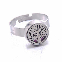 Adjustable Mini Stainless Steel Aromatherapy Ring