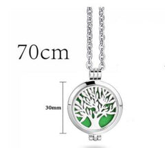 Dual-Sided Stainless Steel Aromatherapy Necklace Jewelry