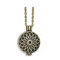 Dual-Sided Stainless Steel Aromatherapy Necklace Jewelry