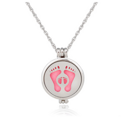 Dual-Sided Stainless Steel Aromatherapy Necklace Jewelry