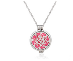 Dual-Sided Stainless Steel Aromatherapy Necklace Jewelry